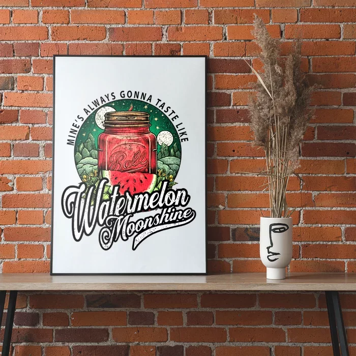 Watermelon Moonshine Retro Country Music Poster