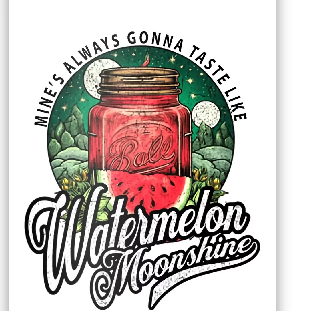 Watermelon Moonshine Retro Country Music Poster