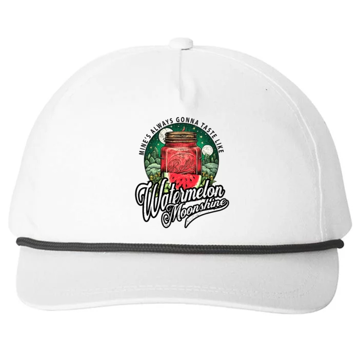 Watermelon Moonshine Retro Country Music Snapback Five-Panel Rope Hat