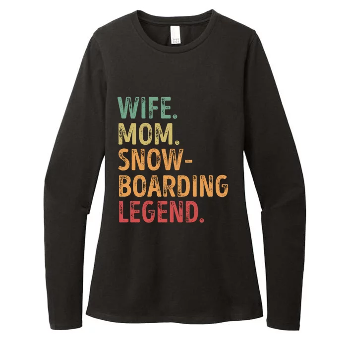 Wife Mom Snowboarding Legend Cute Gift Womens CVC Long Sleeve Shirt