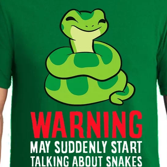 Warning May Suddenly Talk About Snakes Pajama Set