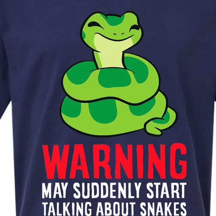 Warning May Suddenly Talk About Snakes Sueded Cloud Jersey T-Shirt