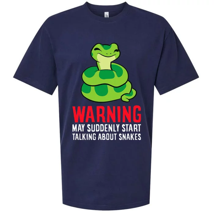 Warning May Suddenly Talk About Snakes Sueded Cloud Jersey T-Shirt