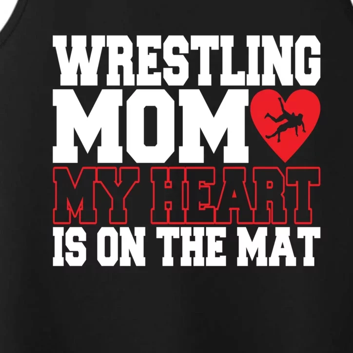 Wrestling Mom Style Freestyle Wrestling Cute Gift Performance Tank