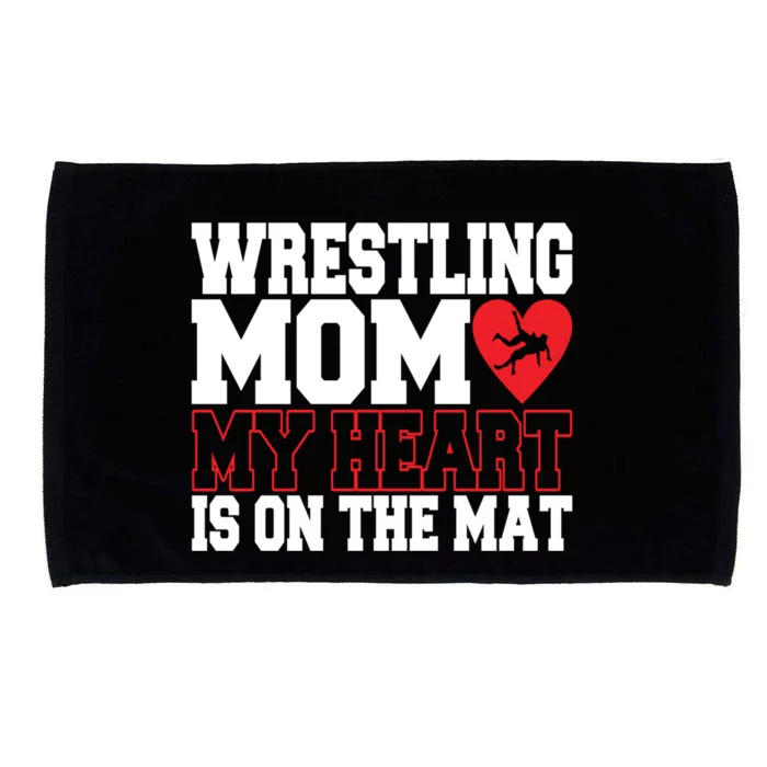 Wrestling Mom Style Freestyle Wrestling Cute Gift Microfiber Hand Towel