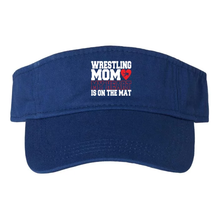 Wrestling Mom Style Freestyle Wrestling Cute Gift Valucap Bio-Washed Visor