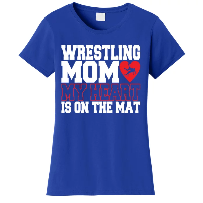 Wrestling Mom Style Freestyle Wrestling Cute Gift Women's T-Shirt