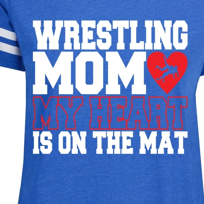 Wrestling Mom Style Freestyle Wrestling Cute Gift Enza Ladies Jersey Football T-Shirt