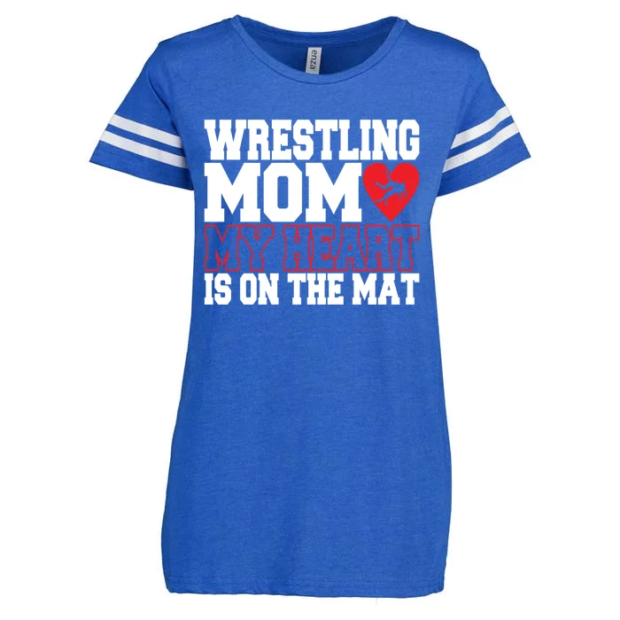 Wrestling Mom Style Freestyle Wrestling Cute Gift Enza Ladies Jersey Football T-Shirt