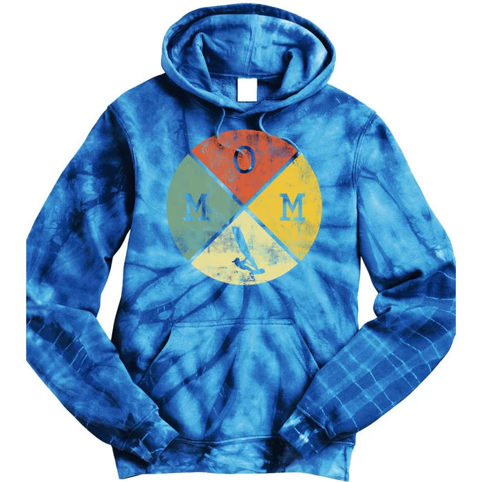 Windsurfing Mom Surfing Windsurfer Windsurf Retro Vintage Gift Tie Dye Hoodie