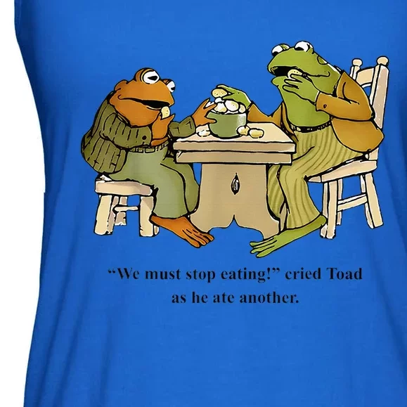 We Must Stop Eating Cried Toad As He Ate Another Frog Toad Ladies Essential Flowy Tank