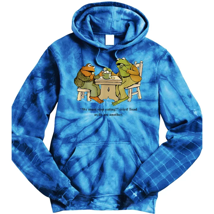 We Must Stop Eating Cried Toad As He Ate Another Frog Toad Tie Dye Hoodie