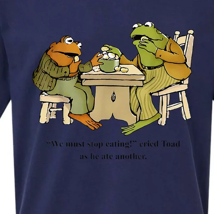 We Must Stop Eating Cried Toad As He Ate Another Frog Toad Sueded Cloud Jersey T-Shirt