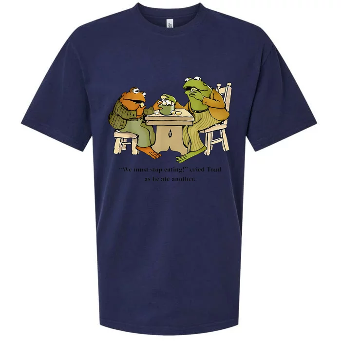 We Must Stop Eating Cried Toad As He Ate Another Frog Toad Sueded Cloud Jersey T-Shirt