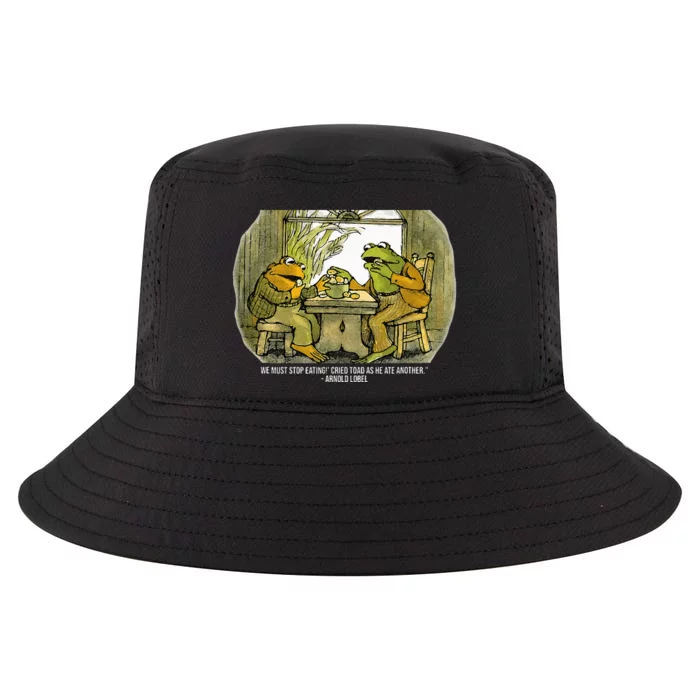 We Must Stop Eating Cried Toad As He Ate Another Frogs Cool Comfort Performance Bucket Hat