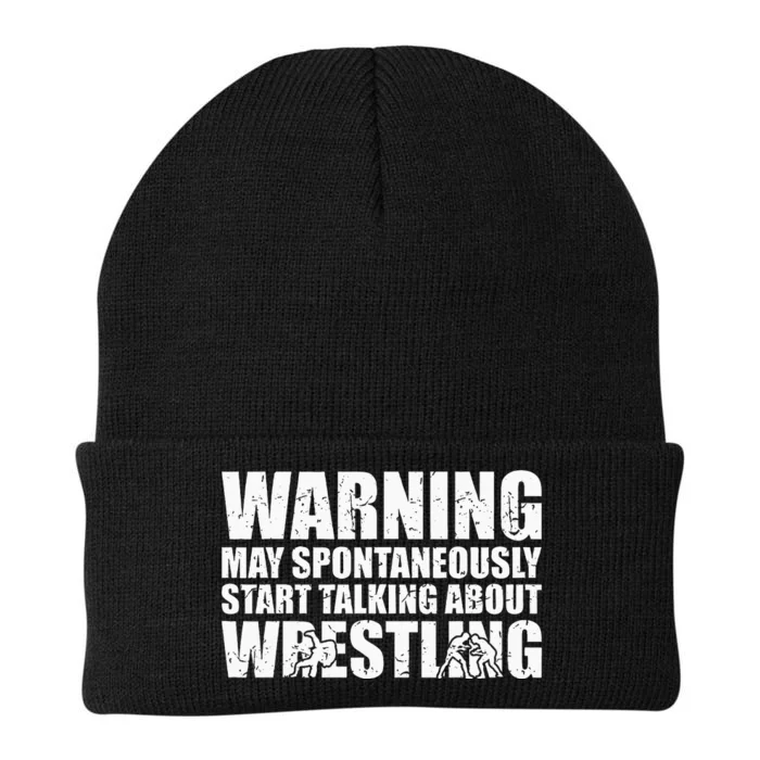 Wrestler May Spontaneously Start Talking About Wrestling Knit Cap Winter Beanie