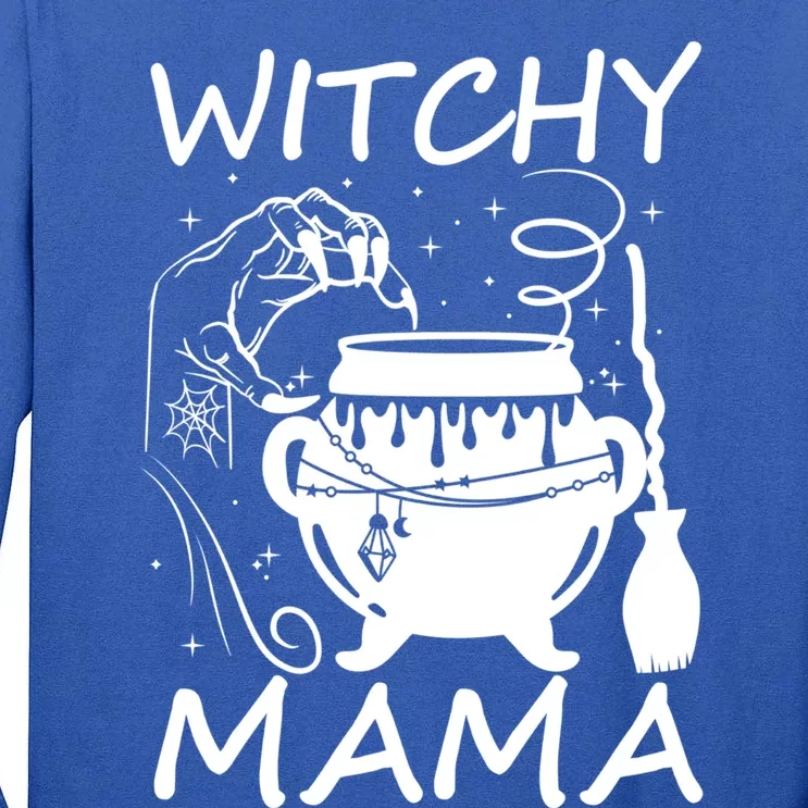 Witchy Mama Spooky Halloween Funny Witch Mom Wife Gift Tall Long Sleeve T-Shirt