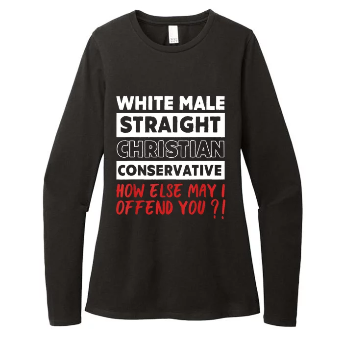 White Male Straight Christian Conservative Republicans Womens CVC Long Sleeve Shirt