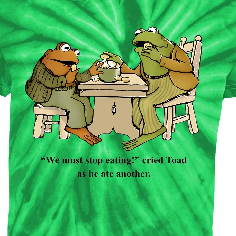 We Must Stop Eating Cried Toad As He Ate Another Frog Toad Kids Tie-Dye T-Shirt