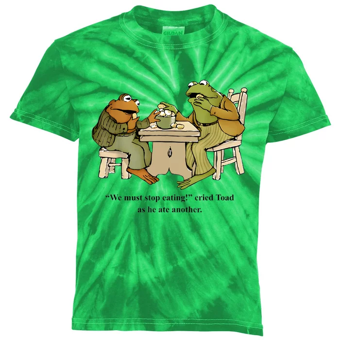 We Must Stop Eating Cried Toad As He Ate Another Frog Toad Kids Tie-Dye T-Shirt