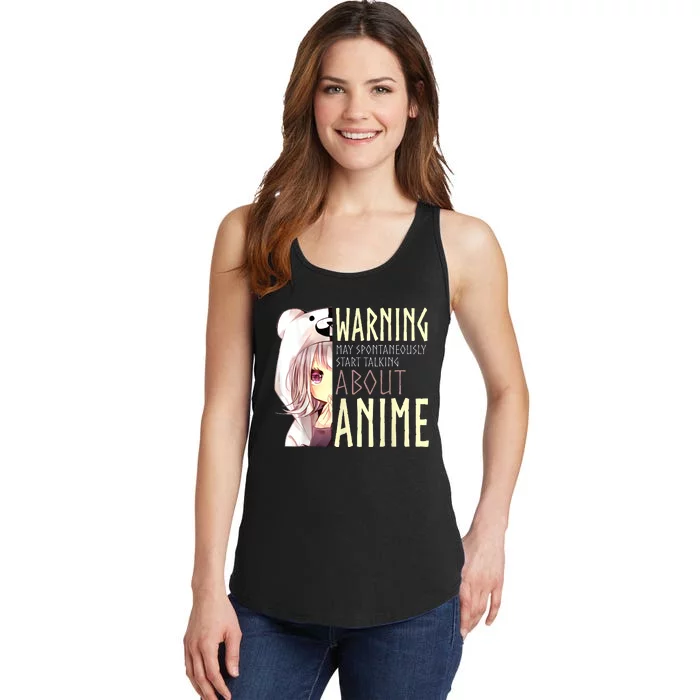 Warning May Spontaneously Start Talking About Anime Ladies Essential Tank