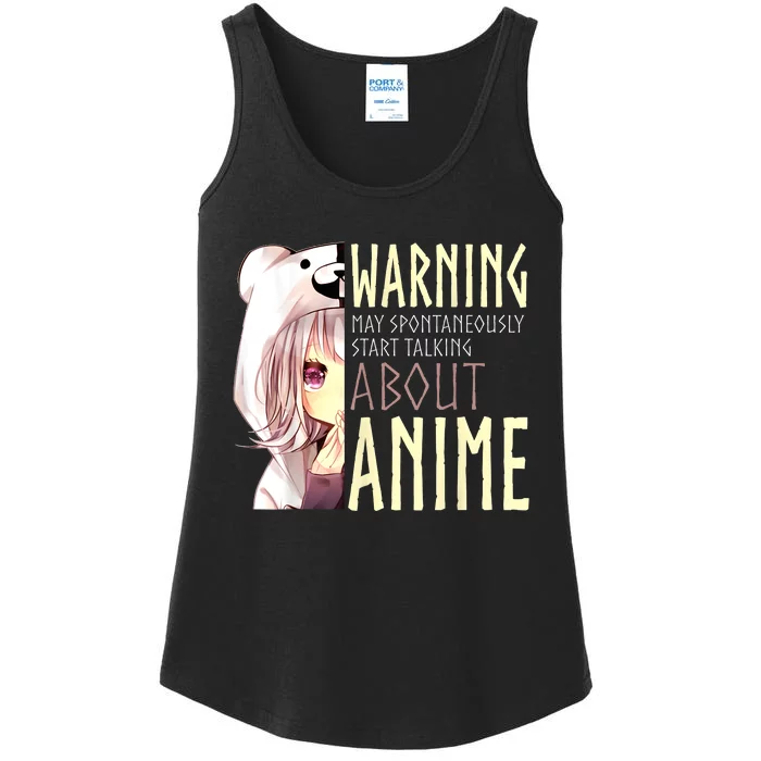 Warning May Spontaneously Start Talking About Anime Ladies Essential Tank