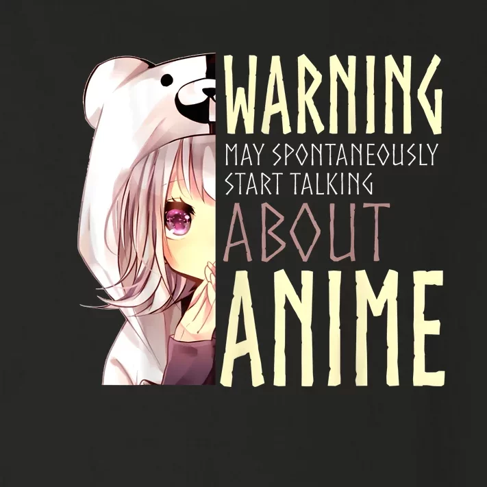 Warning May Spontaneously Start Talking About Anime Toddler Long Sleeve Shirt