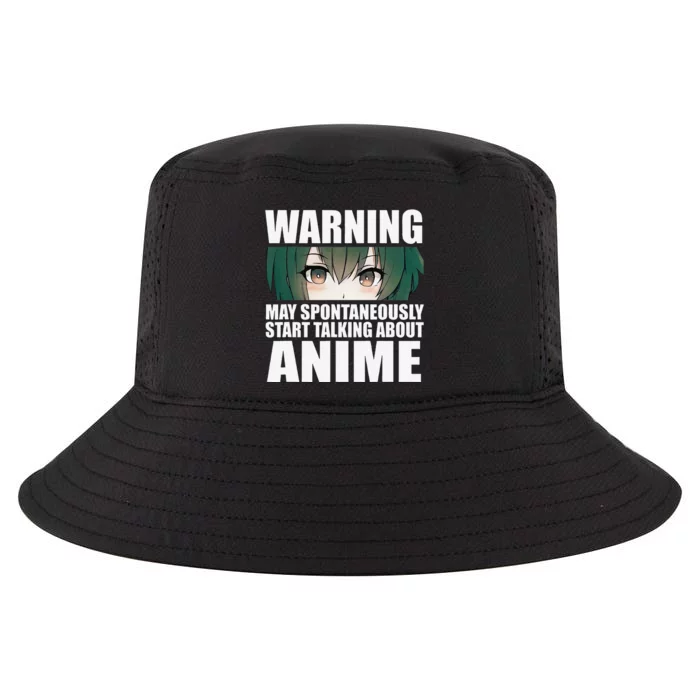 Warning May Spontaneously Start Talking About Anime Cool Comfort Performance Bucket Hat