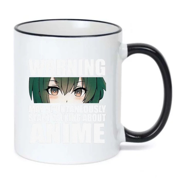 Warning May Spontaneously Start Talking About Anime Black Color Changing Mug