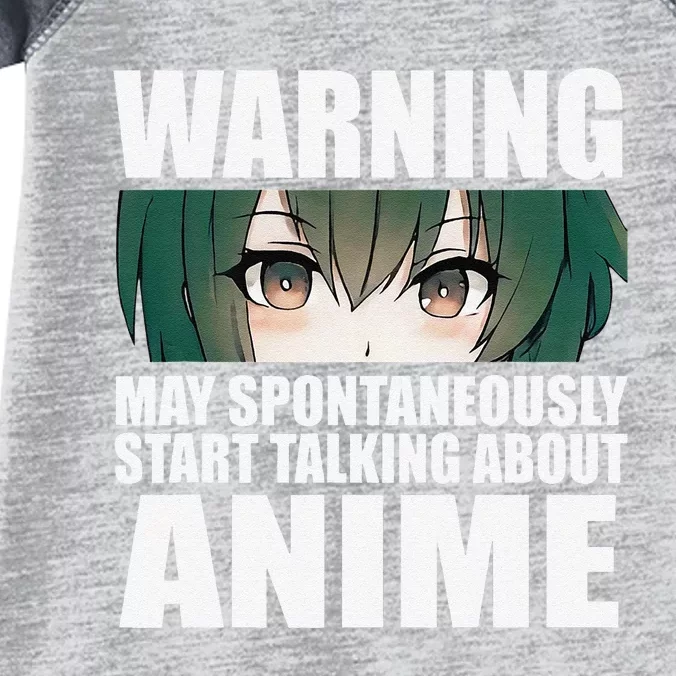 Warning May Spontaneously Start Talking About Anime Infant Baby Jersey Bodysuit