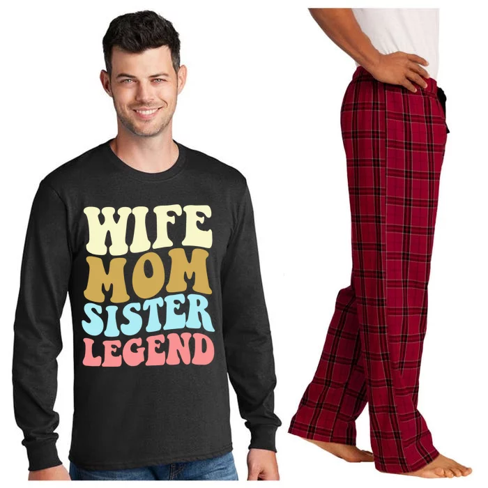 Wife Mother Sister Legend Best Mama Mothers Day Mom Meaningful Gift Long Sleeve Pajama Set