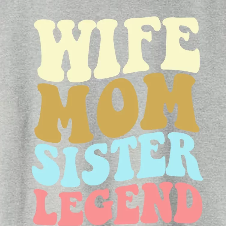 Wife Mother Sister Legend Best Mama Mothers Day Mom Meaningful Gift Women's Crop Top Tee