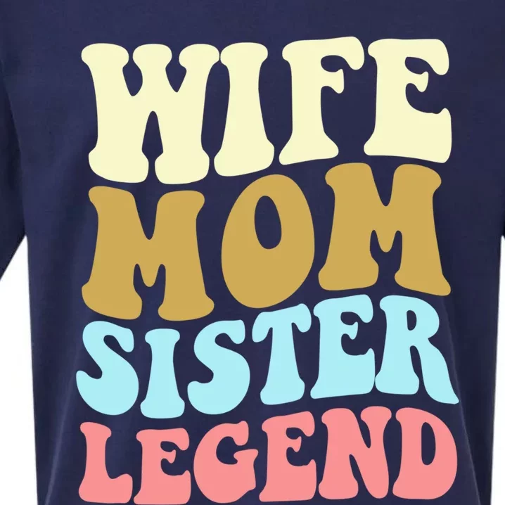 Wife Mother Sister Legend Best Mama Mothers Day Mom Meaningful Gift Sueded Cloud Jersey T-Shirt