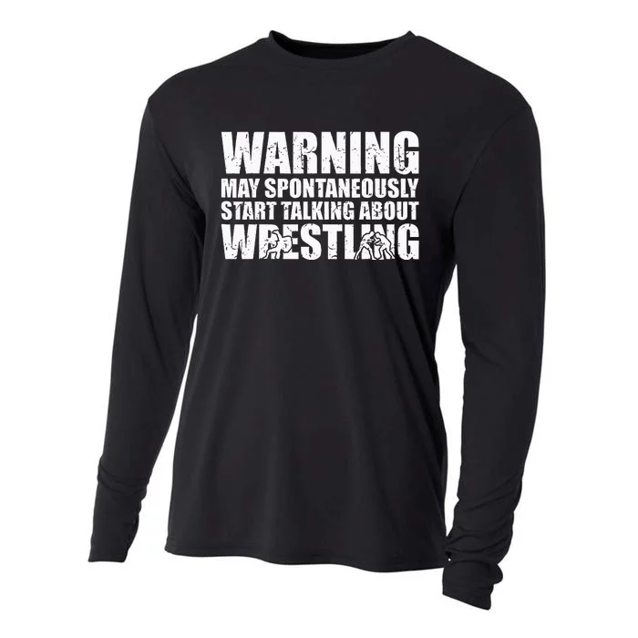 Wrestler May Spontaneously Start Talking About Wrestling Cooling Performance Long Sleeve Crew