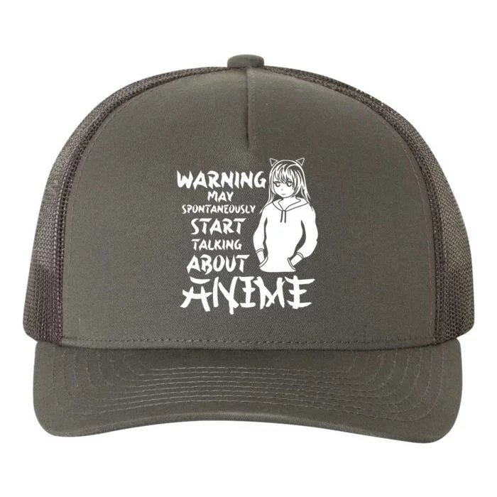 Warning May Start Talking About Anime Yupoong Adult 5-Panel Trucker Hat