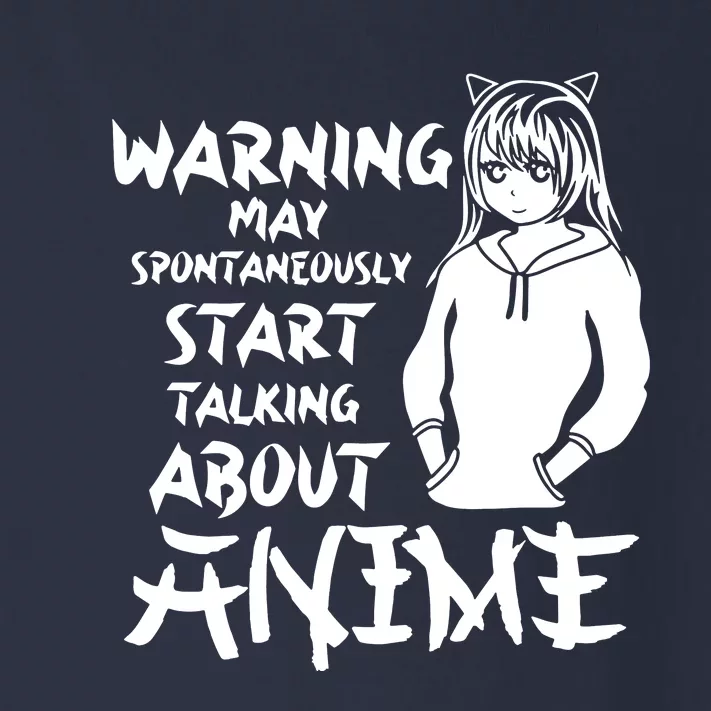 Warning May Start Talking About Anime Toddler Long Sleeve Shirt