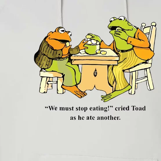 We Must Stop Eating Cried Toad As He Ate Another Frog Toad Performance Fleece Hoodie