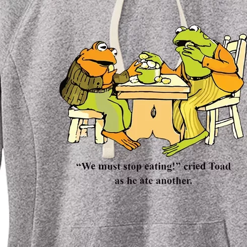 We Must Stop Eating Cried Toad As He Ate Another Frog Toad Women's Fleece Hoodie