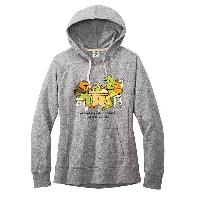 We Must Stop Eating Cried Toad As He Ate Another Frog Toad Women's Fleece Hoodie