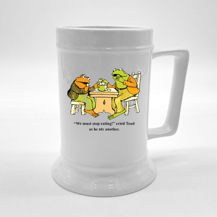 We Must Stop Eating Cried Toad As He Ate Another Frog Toad Front & Back Beer Stein