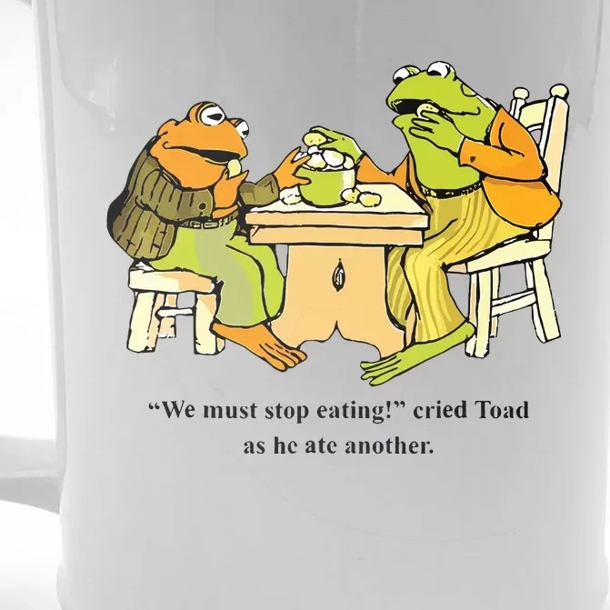 We Must Stop Eating Cried Toad As He Ate Another Frog Toad Front & Back Beer Stein