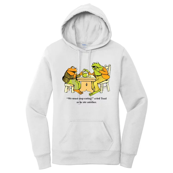 We Must Stop Eating Cried Toad As He Ate Another Frog Toad Women's Pullover Hoodie