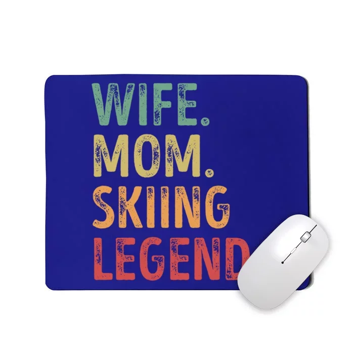 Wife Mom Skiing Legend Cute Gift Mousepad