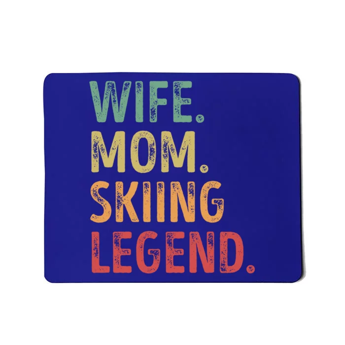 Wife Mom Skiing Legend Cute Gift Mousepad