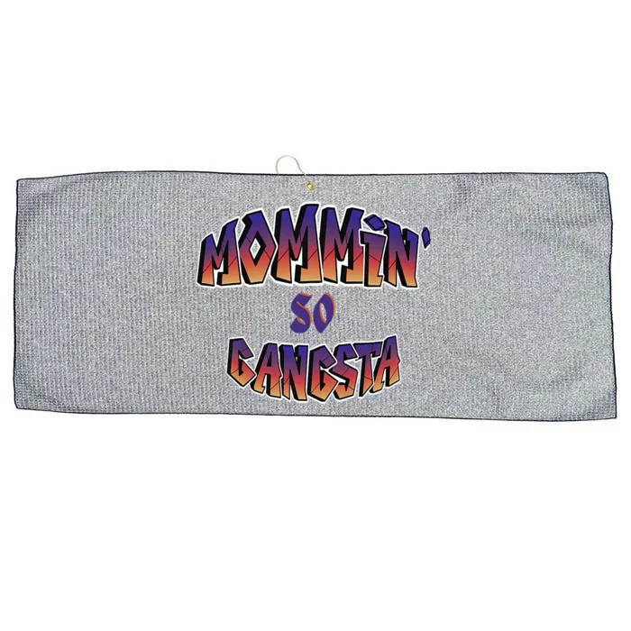 Women Mommin So Gangsta Large Microfiber Waffle Golf Towel