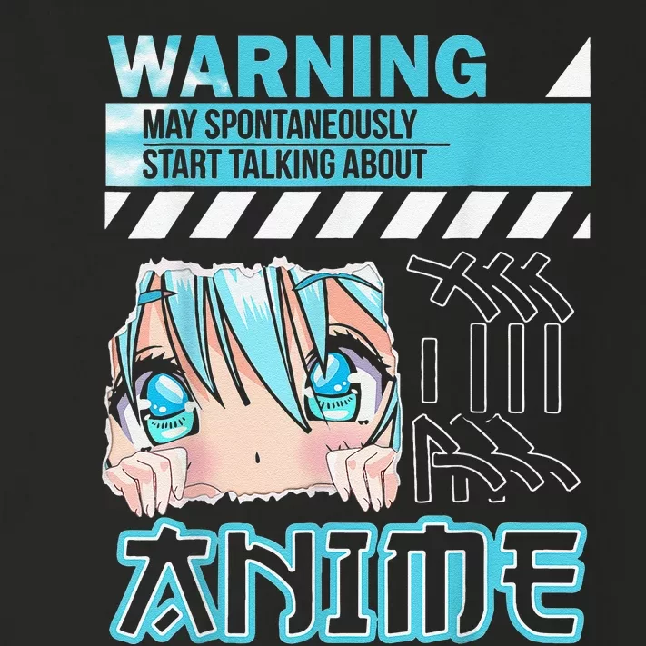 Warning May Spontaneously Talk About Anime Funny Manga Toddler Long Sleeve Shirt