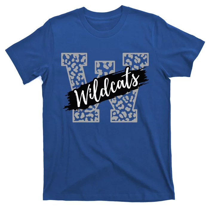 Wildcats Mascot School Sports Spirit Game Day Sport Fan Team T-Shirt