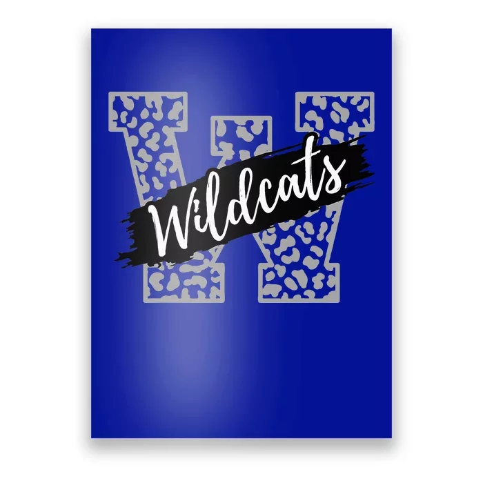 Wildcats Mascot School Sports Spirit Game Day Sport Fan Team Poster