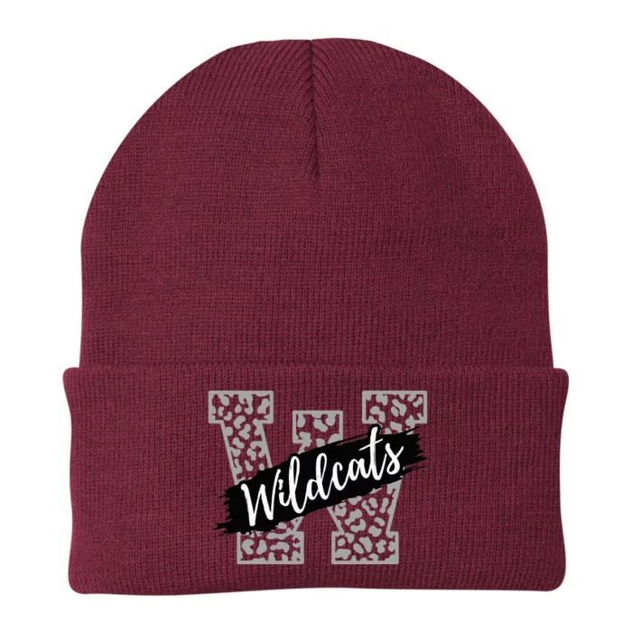 Wildcats Mascot School Sports Spirit Game Day Sport Fan Team Knit Cap Winter Beanie