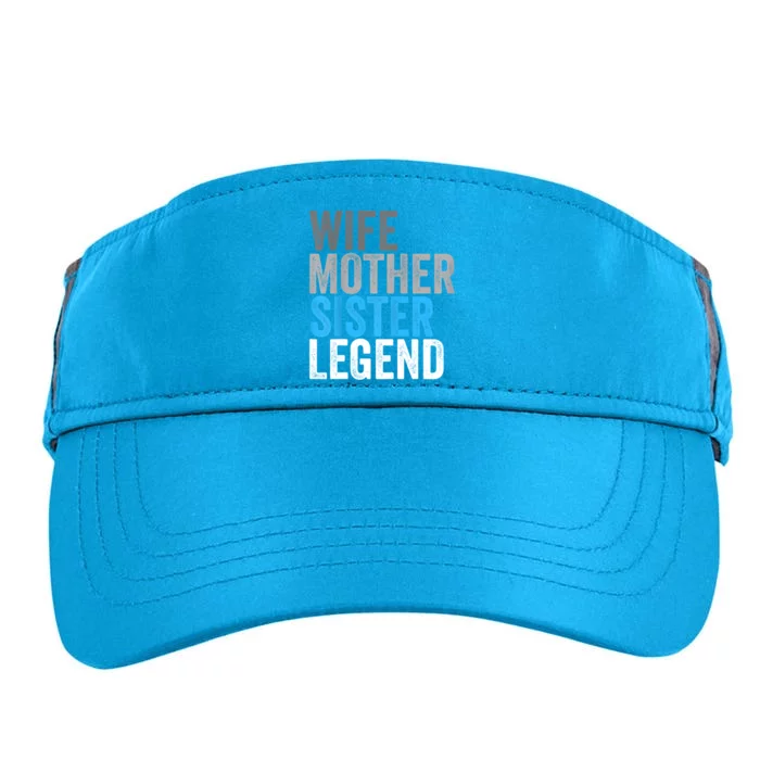 Wife Mother Sister Legend Best Mom Mama Mothers Day Adult Drive Performance Visor